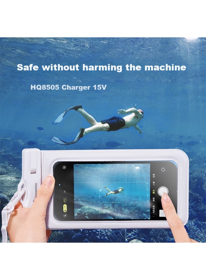 Venider Waterproof Phone Case, Touchscreen Compatible, Waterproof Pouch For Swimming, Rafting, Deep Diving, Underwater Photography, With Lanyard, Neck Strap, Airbag, For Food Delivery Riders, Rain Protection, Large Size, Universal Fit - Image 4