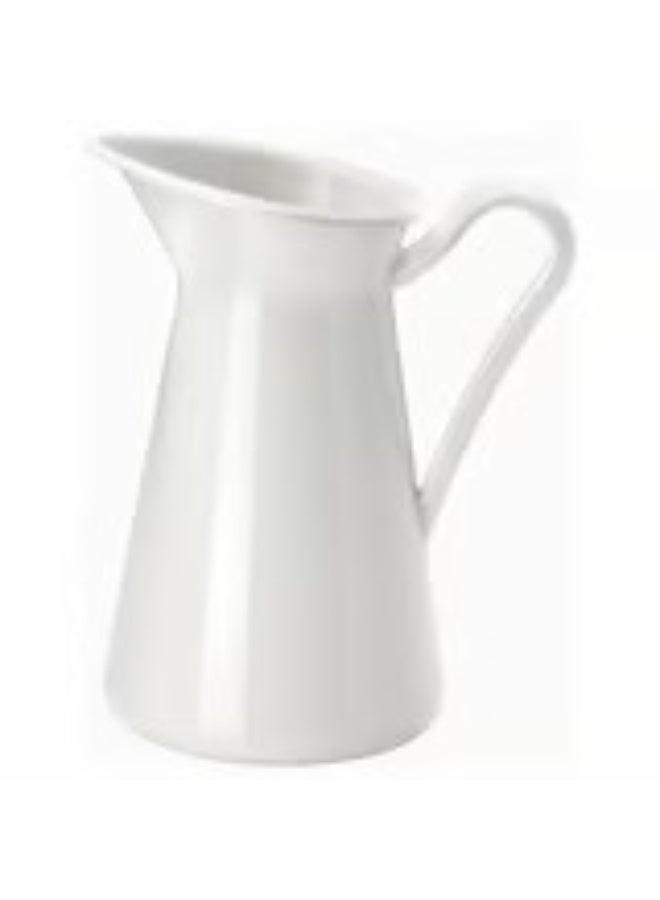 Vase jug white 16 cm - Image 1