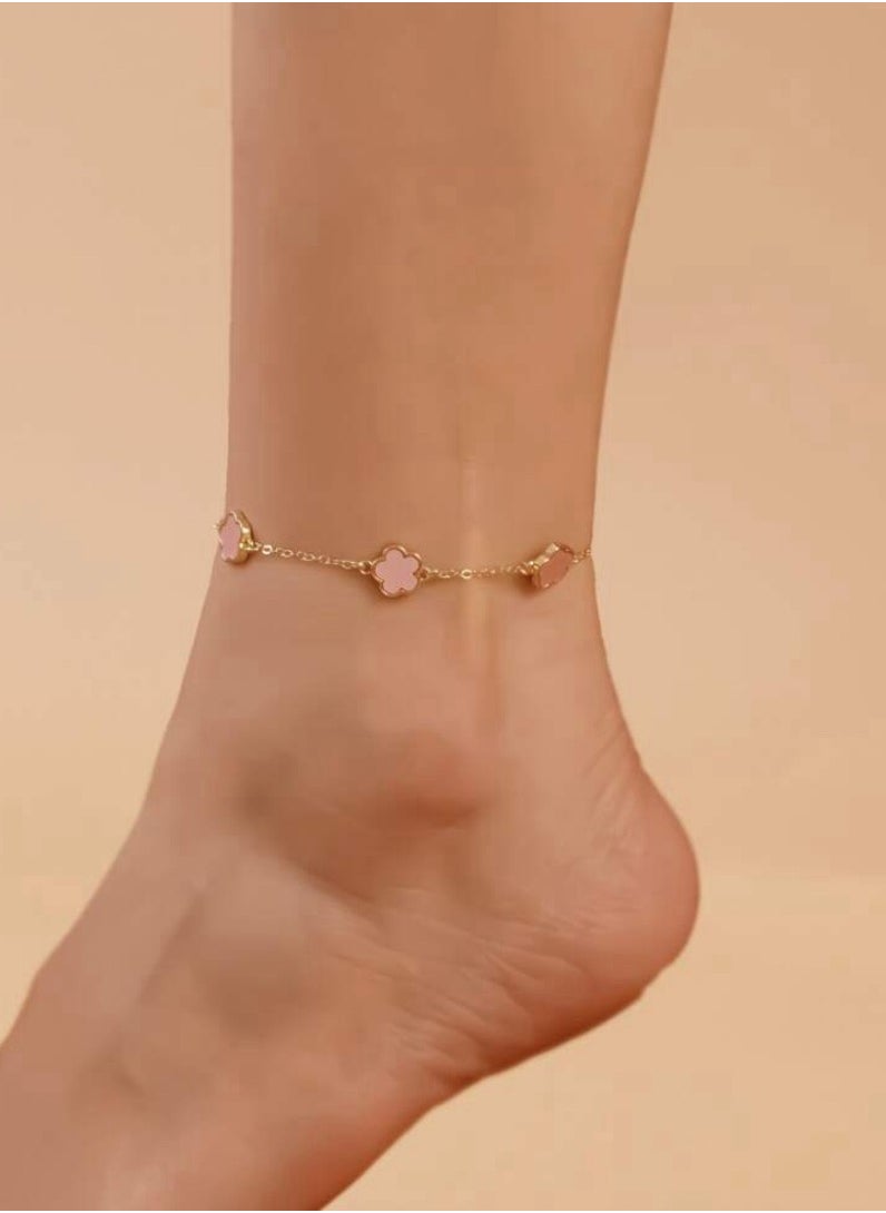 Jewelry 4You - Stylish & High Quality 18k Gold Plated Anklet - Image 1