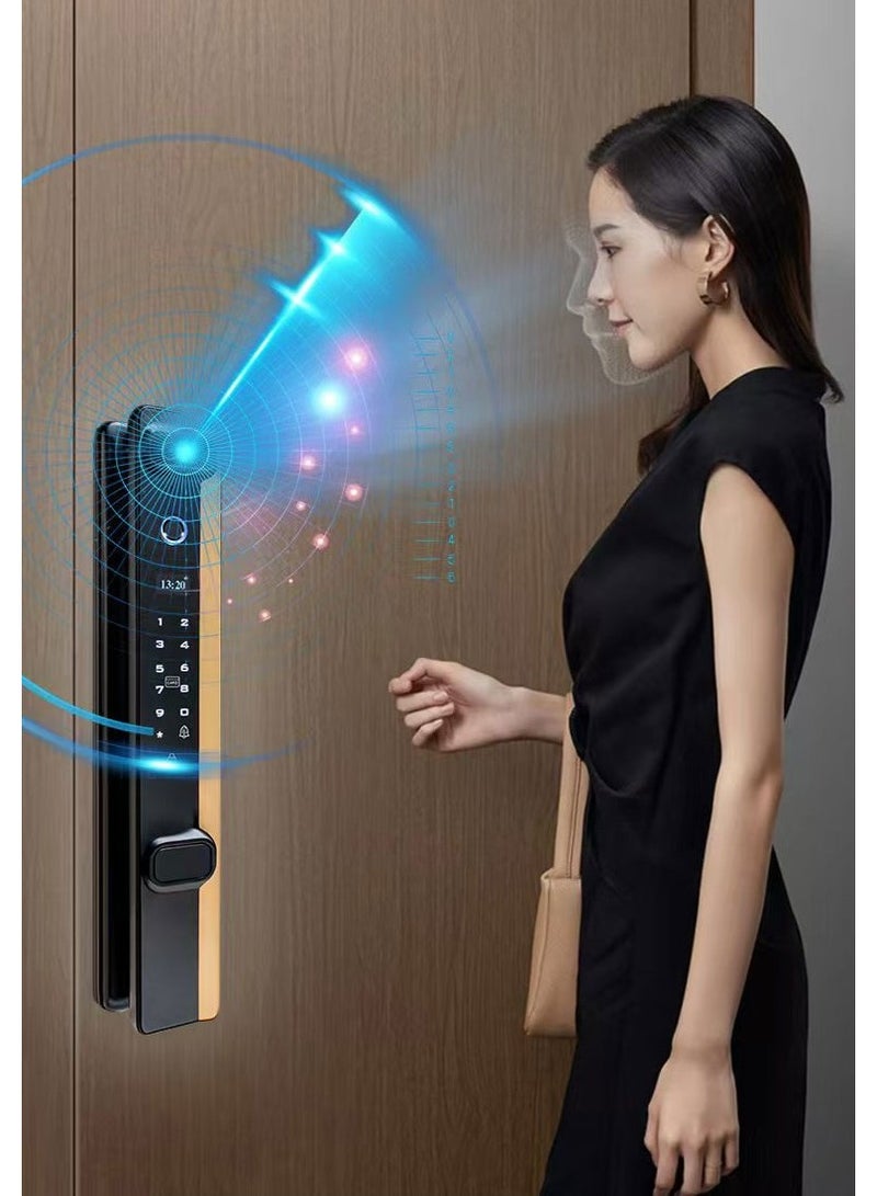 L688 Smart Door Lock with Face Recognition, Password, Fingerprint, IC Card, Key, and App Unlocking Method - Image 2