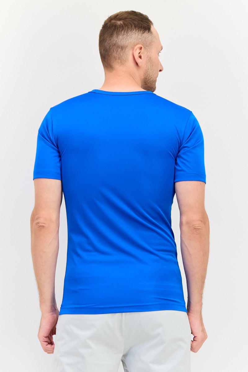 PUMA قميص كرة القدم للرجال بقصة ضيقة بأكمام قصيرة، أزرق ملكي - Image 4