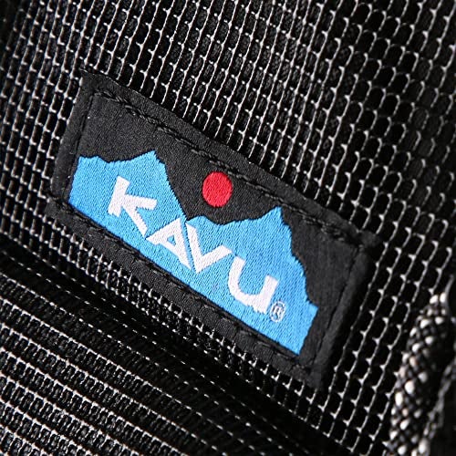 KAVU Beach Rope Bag Mesh Crossbody Sling Backpack - Black - Image 4