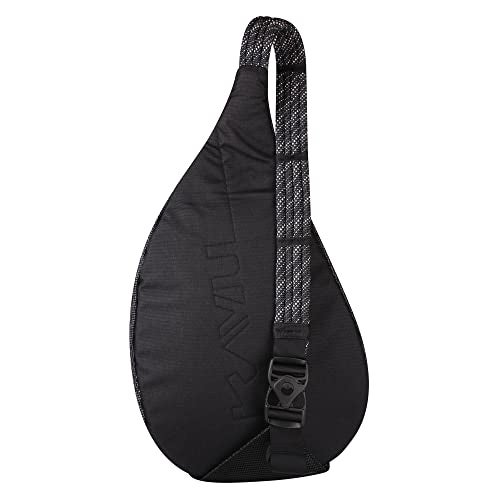 KAVU Beach Rope Bag Mesh Crossbody Sling Backpack - Black - Image 2
