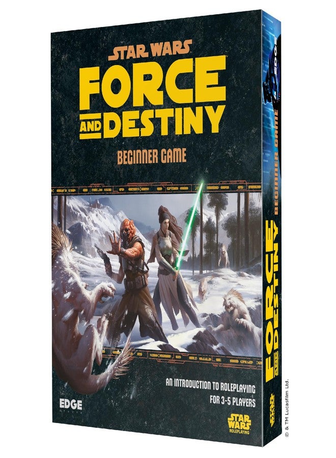 Asmodee Star Wars - Force and Destiny: Beginner Game Ignite Your Lightsabers and Discover Your Force Destiny! Sci-Fi Roleplaying Game, Ages 10+, 3-5 Players, 1 Hour Playtime, Made by Edge Studio - Image 1