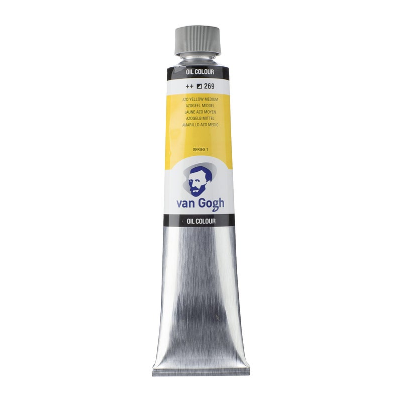 Van Gogh Oil Color Paint, 200ml Tube, AZO Yellow Medium 269 - Image 1