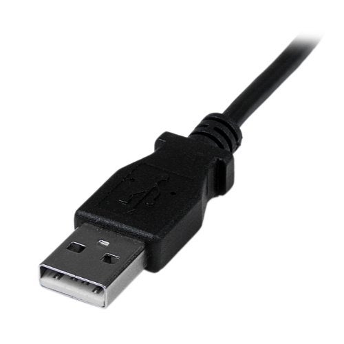 StarTech.com Down Angle Mini USB Cable - 2m - Black - USB A to Mini USB B - USB to Mini USB Cable - Mini USB Charger - USB A to Mini B (USBAMB2MD) - Image 3