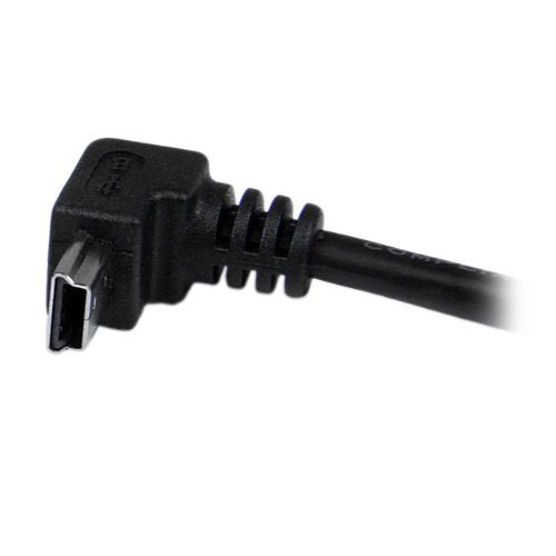 StarTech.com Down Angle Mini USB Cable - 2m - Black - USB A to Mini USB B - USB to Mini USB Cable - Mini USB Charger - USB A to Mini B (USBAMB2MD) - Image 5