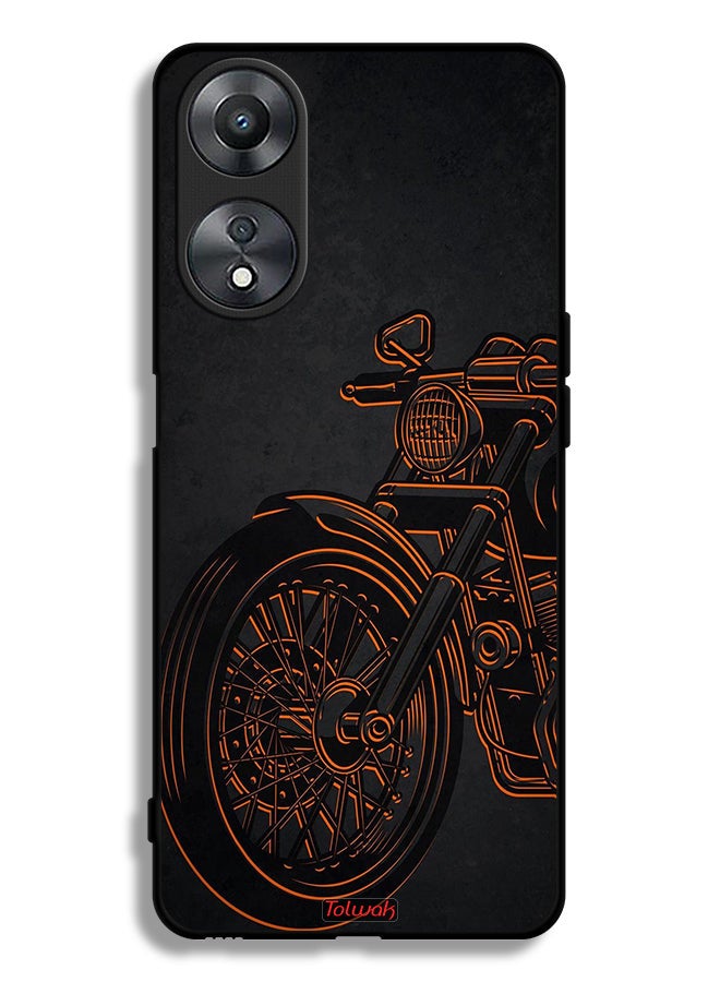 Tolwak Oppo A58 5G Protective Case Cover Vintage Bike - Image 1