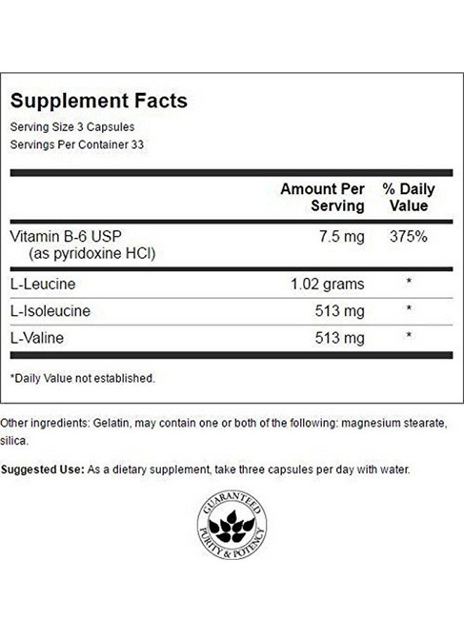 Swanson Branched-Chain Amino Acids 100 Capsules - Image 2