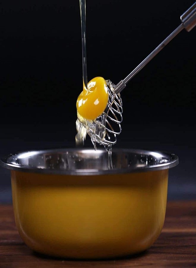 SVDK Silver Stainless Steel Spring Whisk Egg Beater Milk Blender for Blending, Whisking, Beating & Stirring - Image 5