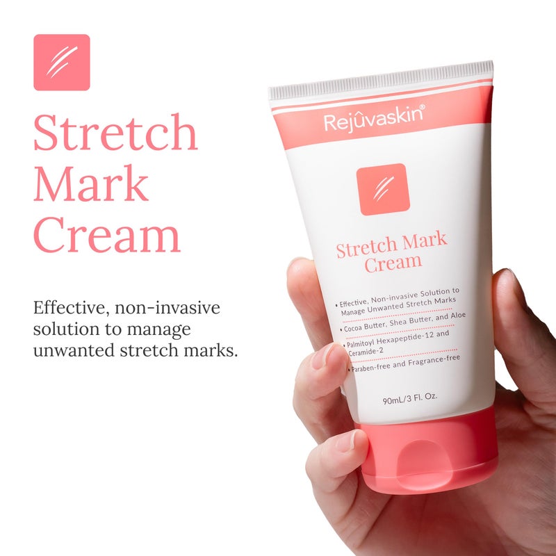 Rejuvaskin Stretch Mark Cream, Helps Improve and Prevent Stretch Marks from Pregnancy or Weight Change, 3fl oz / 90ml - Image 2