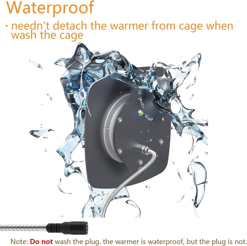 Ogioxam Bird Heater, Thermostatical Bird Warmer for Parakeets, IP67 Waterproof Bird Accessories and Supplies, 12V - Image 4