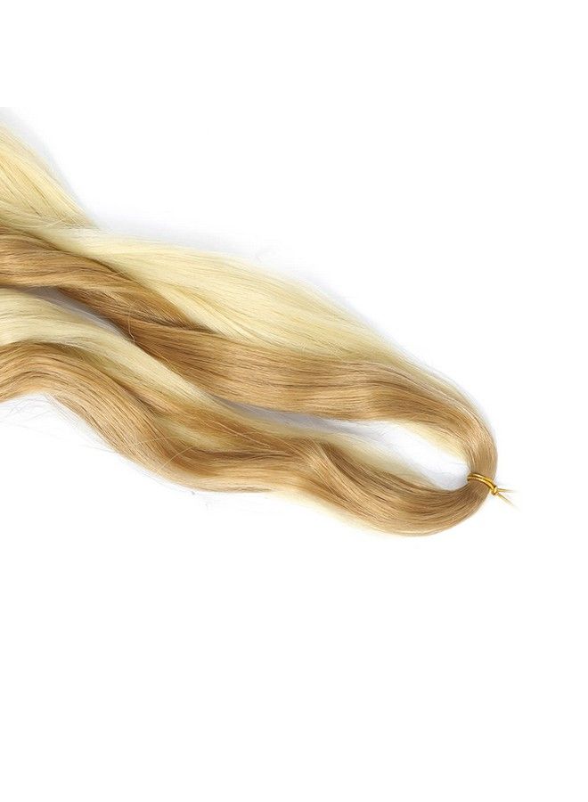 conrora French Curly Braiding Hair 24 Inch 8 Packs Pre Stretched Bouncy Braiding Hair Loose Wavy Braiding Hair Synthetic Hair Extensions For Black Women (24 Inch 8 Packs 27/613) - Image 5