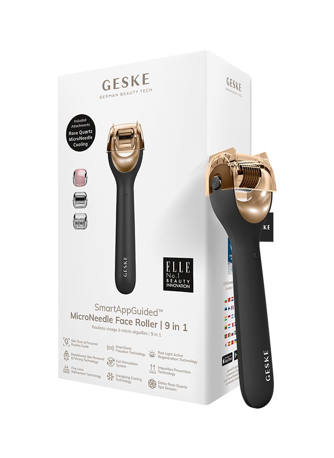 GESKE SmartAppGuided Microneedle Face Roller 9 In 1 Gray  - Image 1