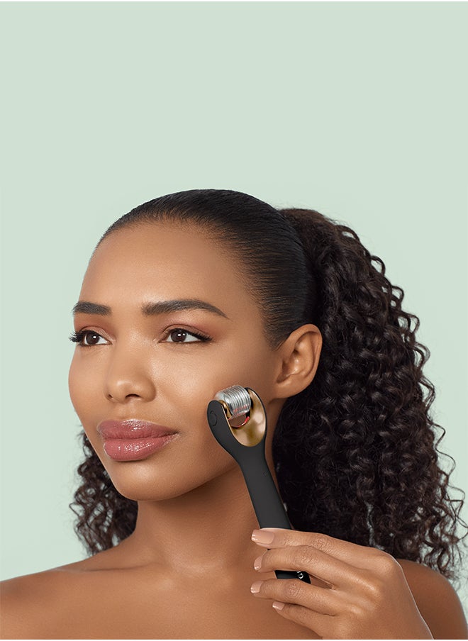 GESKE SmartAppGuided Microneedle Face Roller 9 In 1 Gray  - Image 3