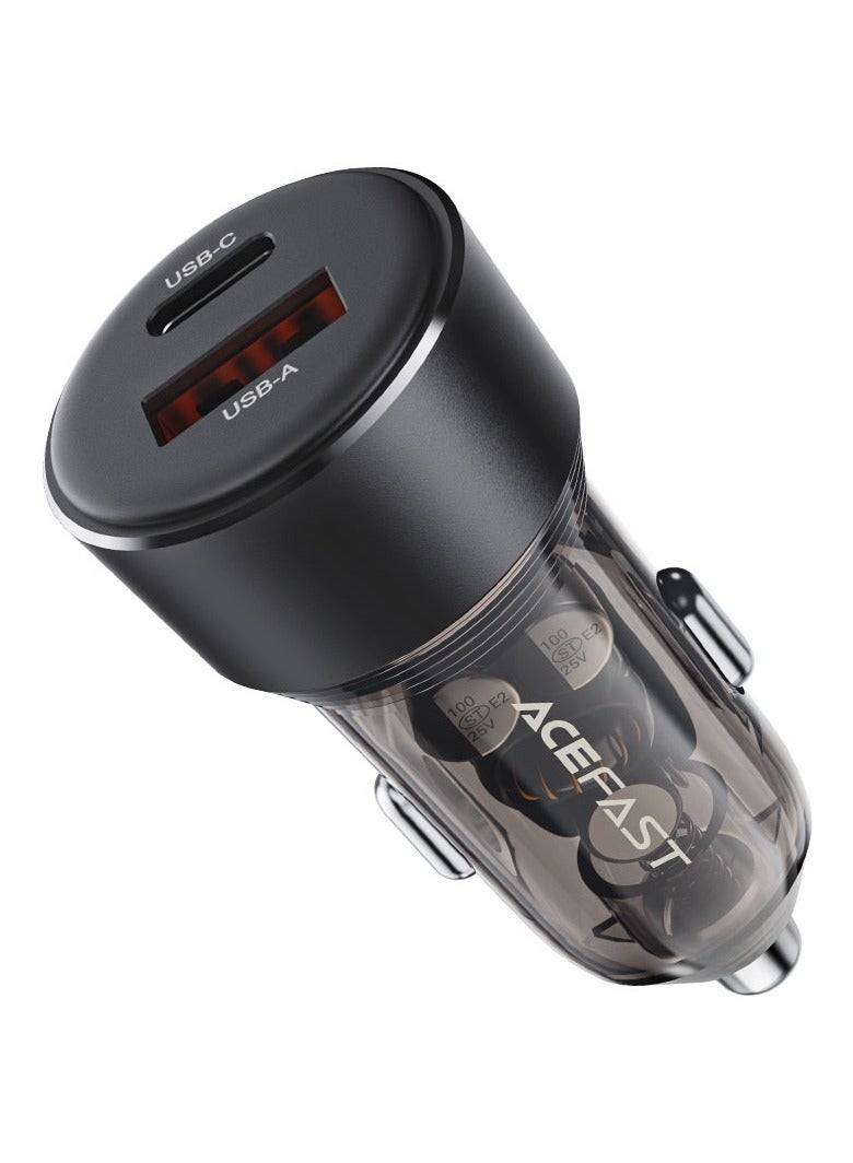 ACEFAST Fast Charge Car Charger B12 60W (1xUSB-C + 1xUSB-A) - Image 2