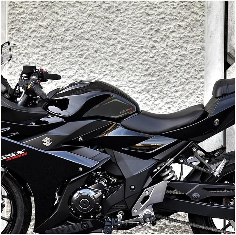 Black Motorcycle Tank Side Traction Pad Sticker For Suzuki GSX250 - Image 5