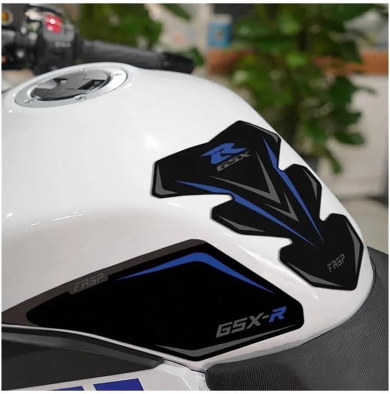 Black Motorcycle Tank Side Traction Pad Sticker For Suzuki GSX250 - Image 4