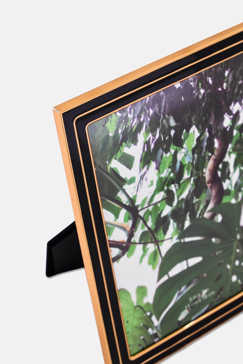 Isaac Jacobs Metal Enamel Glass Frame, Black - Image 2