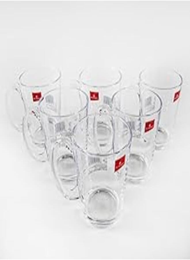 Blinkmax Blink Max brand cup set, pure glass, set of 6 pieces, code: 50 