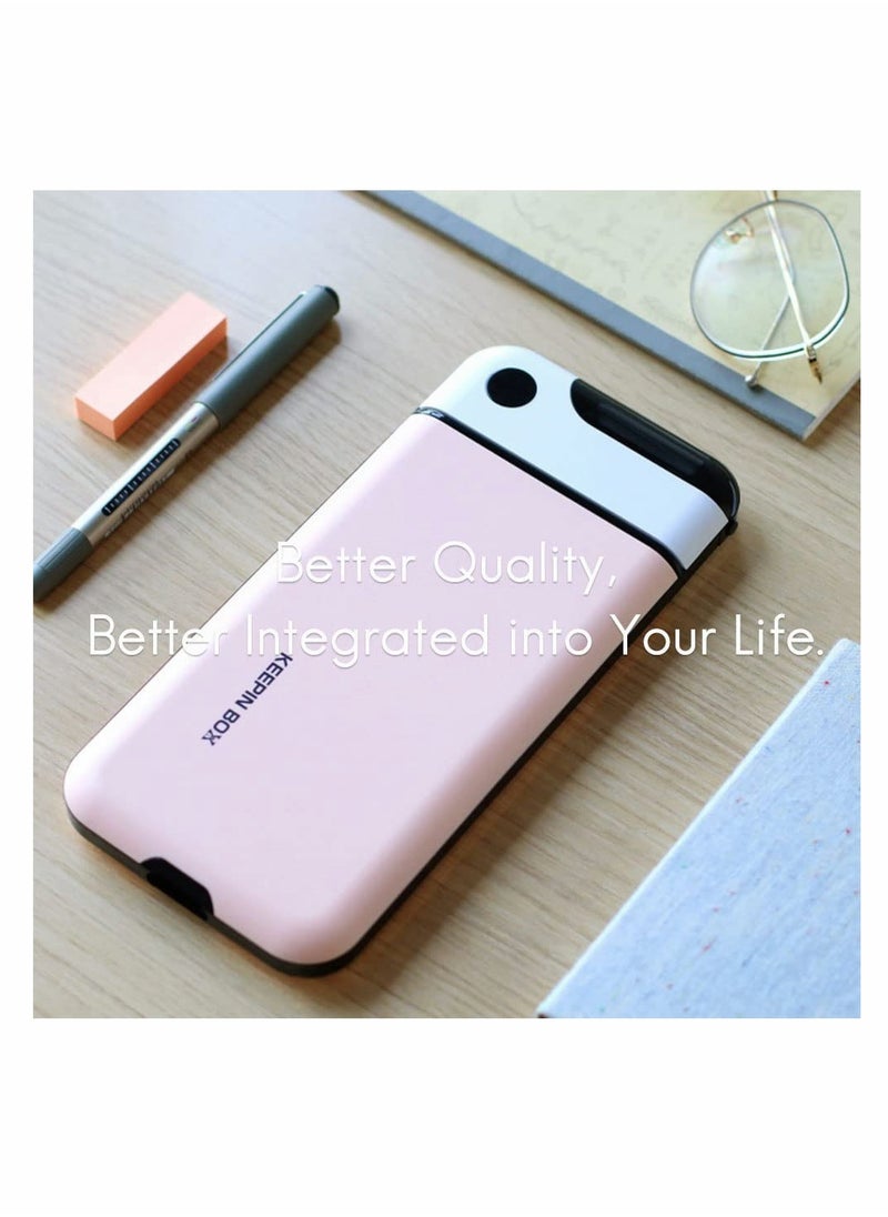 SYOSI - Cell Phone Lock Box with Timer, Portable Time Lock Box for iPhone and Android Phone, Help to Focus, Prevent Phone Addiction, Portable,Timed,Control Self, Prevent Phone Addiction (Pink) - Image 1
