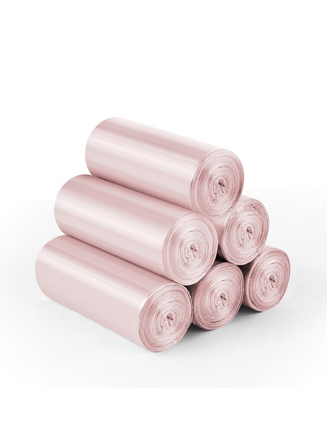 100-Piece/5 Rolls Large Thick Garbage Bag Rose Gold 45x50cm - Image 2