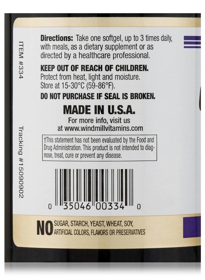 WINDMILL Omega 3 Fish Oil 1000 mg with EPA & DHA 90 Softgels - Image 5