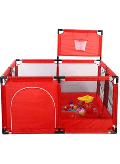 Dreeba Big Size Luxure Foldable Plastic Baby Playpen Jn 162 Red  - Image 1