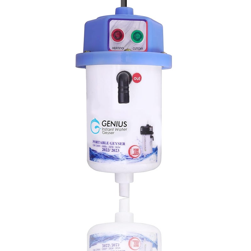 JADEX GENIUS BLUE 1 L Instant Water Geyser Instant Water Geyser Water Heater Portable Water Heater Geysers GENIUS Modal No1006