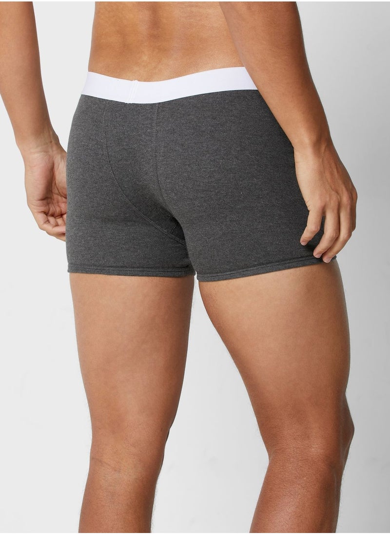Seventy Five Basics 2 Pack Contrast Band Trunks With Antibacterial Finish  - Image 4