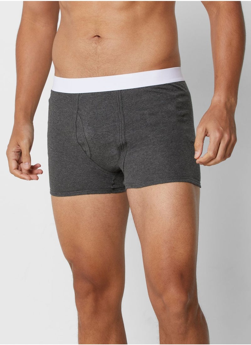 Seventy Five Basics 2 Pack Contrast Band Trunks With Antibacterial Finish  - Image 2