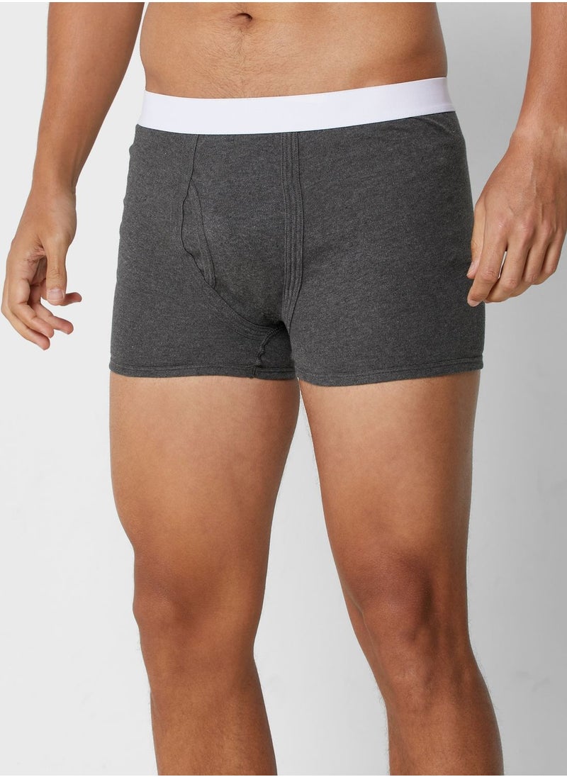 Seventy Five Basics 2 Pack Contrast Band Trunks With Antibacterial Finish  - Image 5