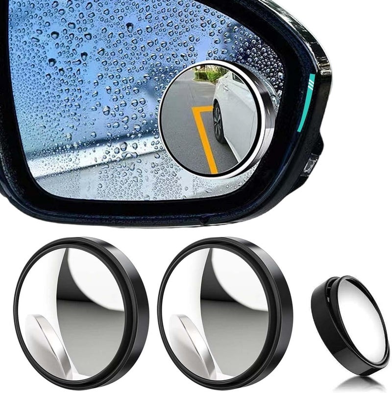 Blind Spot Mirror for Car Side Mirrors 360° Rotation – High Definition Wide Angle Crystal Glass Convex Mirror Waterproof for Improved Driving Safety and Visibility - Image 1