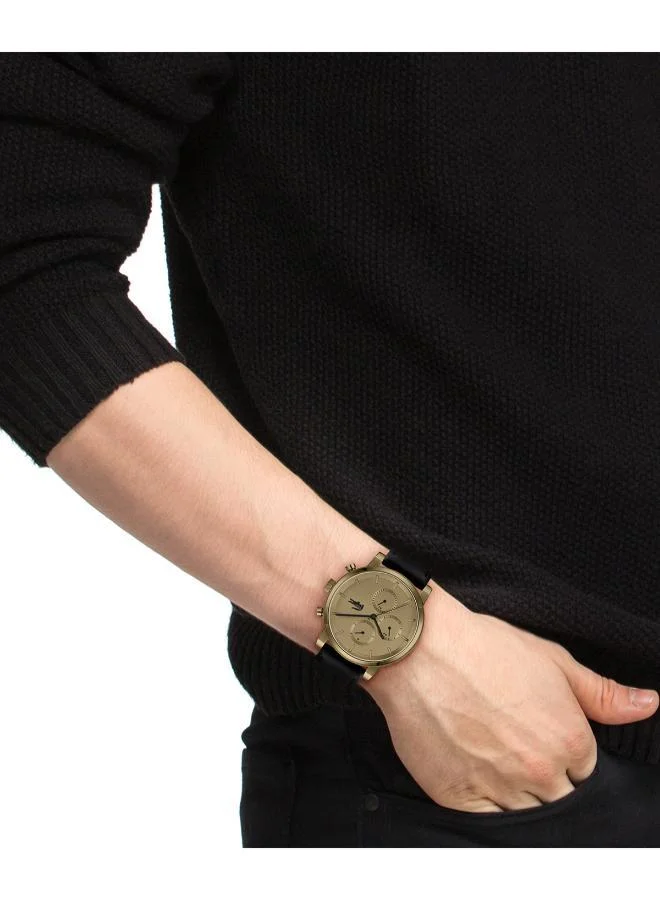 Lacoste Ionic Plated Khaki Steel Quartz Multifunction Watch