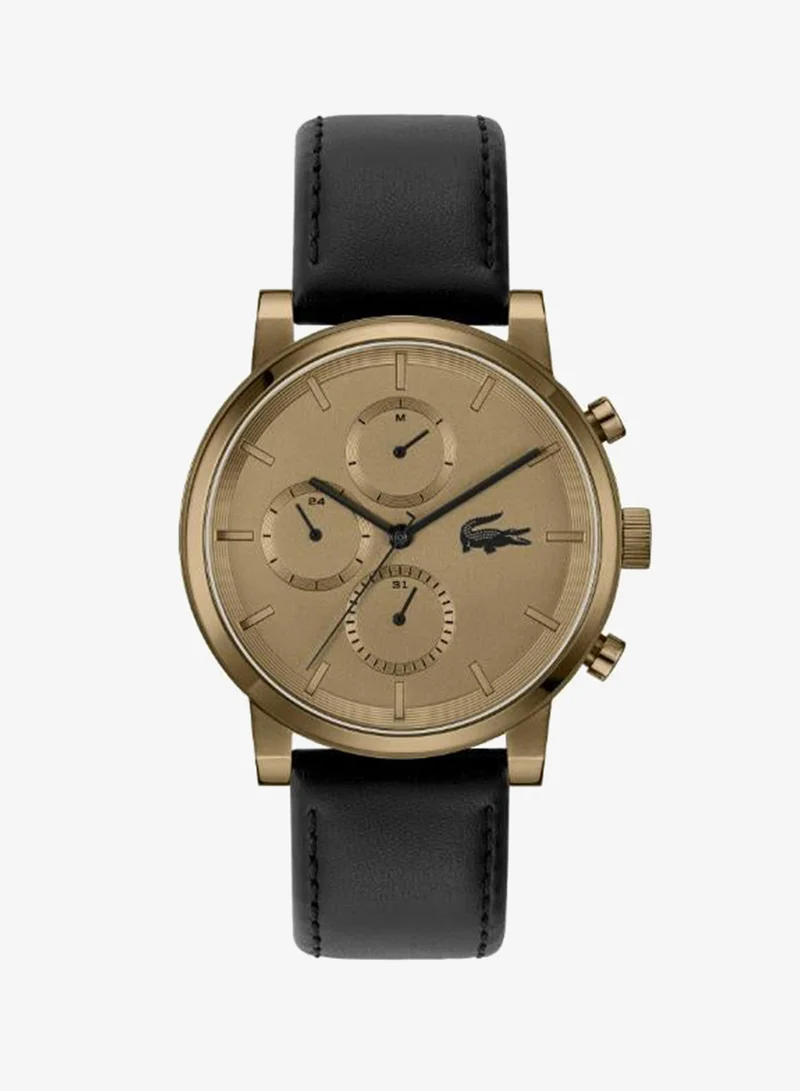 Lacoste Ionic Plated Khaki Steel Quartz Multifunction Watch