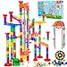 Meland 247Pcs Marble Run with Motorized Elevator Construction Building Blocks Toys with 30 Glass Marbles and 30 Glow in The Dark Marbles STEM Gifts for Boys and Girls - Image 3