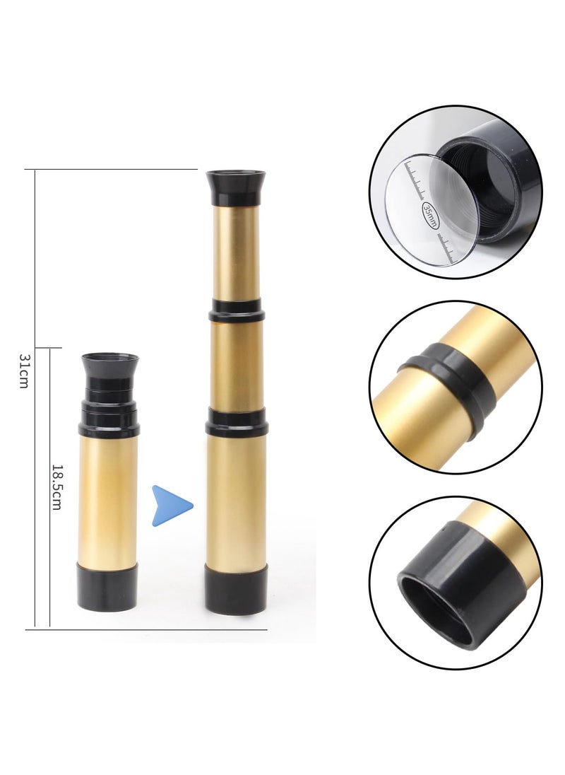 SUNSAR 2Pcs Pirate Monocular Telescope Explore Handheld Pirate Navigation Telescope Portable Captain Spyglass  - Image 3