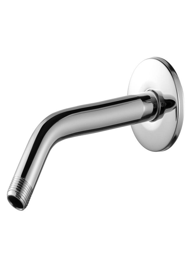 Offo ذراع دش OFFO مع شفة، ذراع رأس دش بديل بزاوية 10 بوصة مثبت على الحائط لرأس الدش الثابت ورأس الدش المحمول، كروم - Image 1