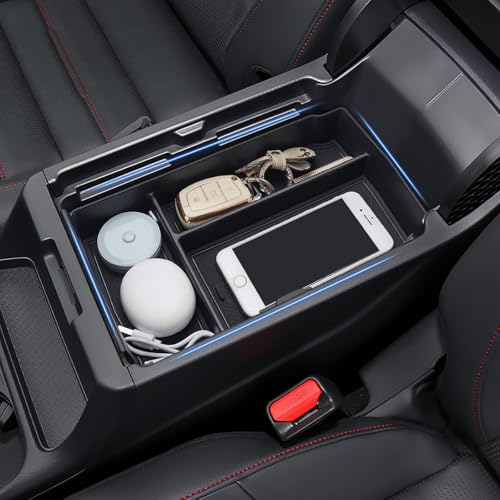 Drytuns Center Console Organizer Armrest Tray Insert Storage Box for Honda CRV 2023-2026, Accessories for 2023+ CR-V Hybrid, ABS Plastic, Black - Image 3
