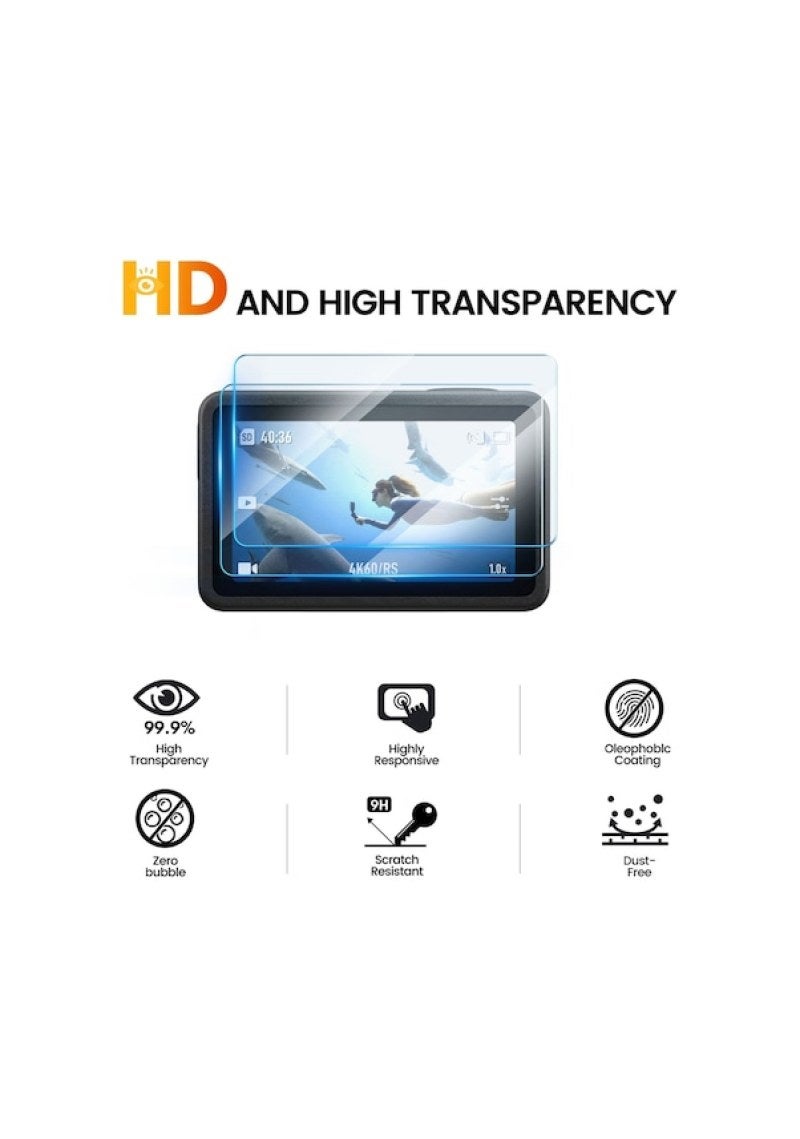 Applicable to DJI-Action5 Pro tempered film Action5Pro eye sports camera lens film 2 sets - Image 3