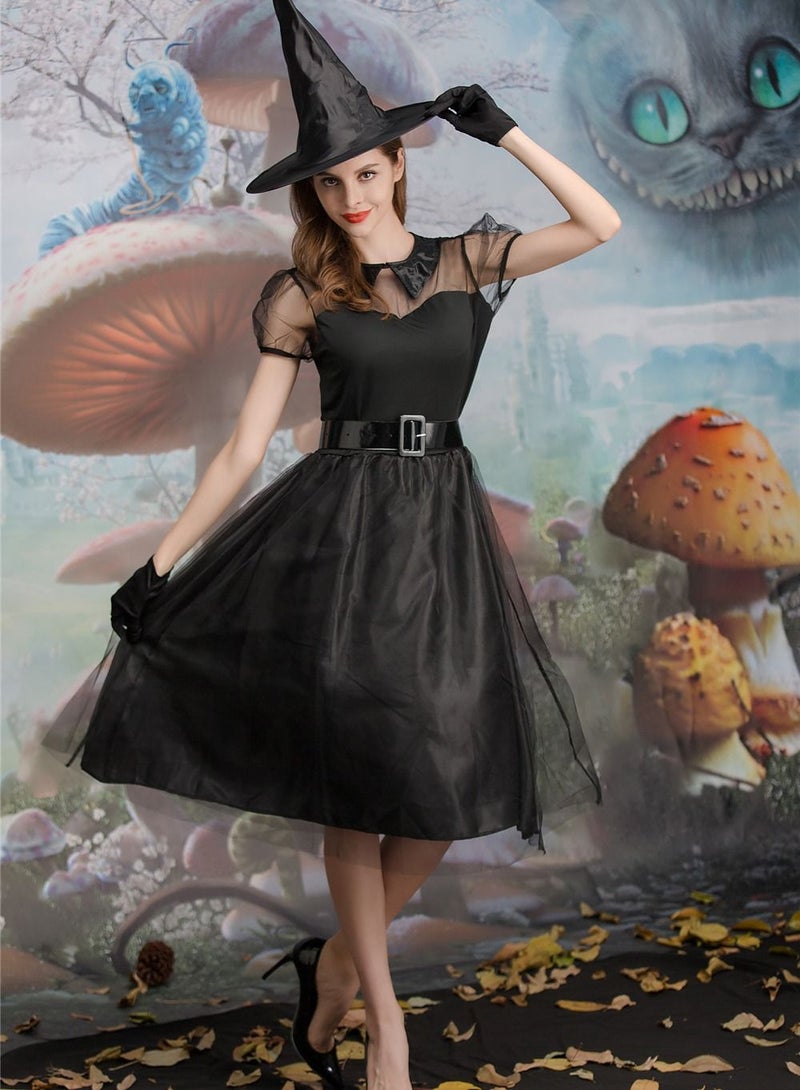 Little witch magician Cosplay Costume Suitable Kids Girls for Cosplay Little Wizard Magician  - Image 5
