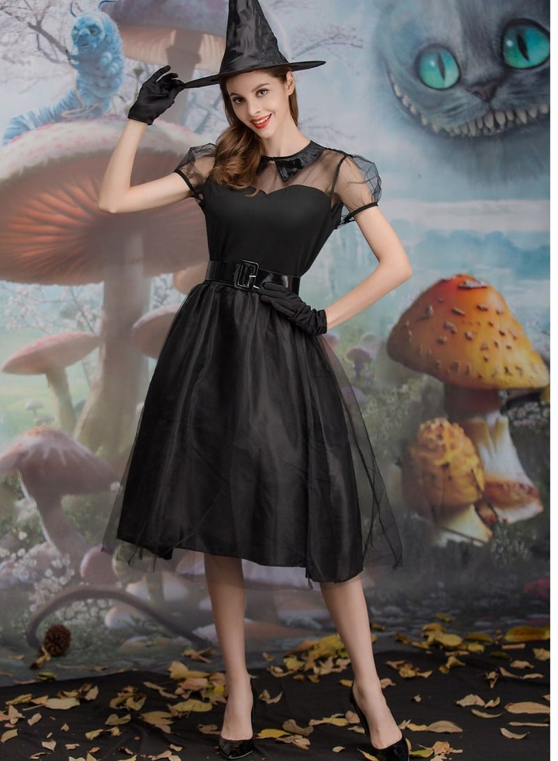 Little witch magician Cosplay Costume Suitable Kids Girls for Cosplay Little Wizard Magician  - Image 3