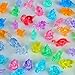FXMHEHBB 180 Pieces Mini Dinosaur Figures MultiColored Small Acrylic Dinosaur Toys Vase Filler Dino Party Decorations Goodie Bag Stuffers - Image 4