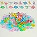 FXMHEHBB 180 Pieces Mini Dinosaur Figures MultiColored Small Acrylic Dinosaur Toys Vase Filler Dino Party Decorations Goodie Bag Stuffers - Image 2