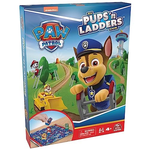Spin Master Games PAW Patrol Pups N Ladders Game PAW Patrol Toys Classic Activity Toy for Kids Family 24 Players for Ages 4 Up - Image 1