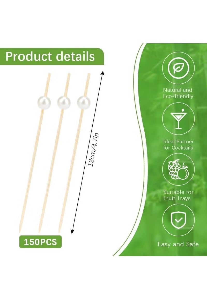 Flavored Cocktail Toothpicks, 100pcs Bamboo, 4.7in, Party Favors, Appetizer Skewers  - Image 2