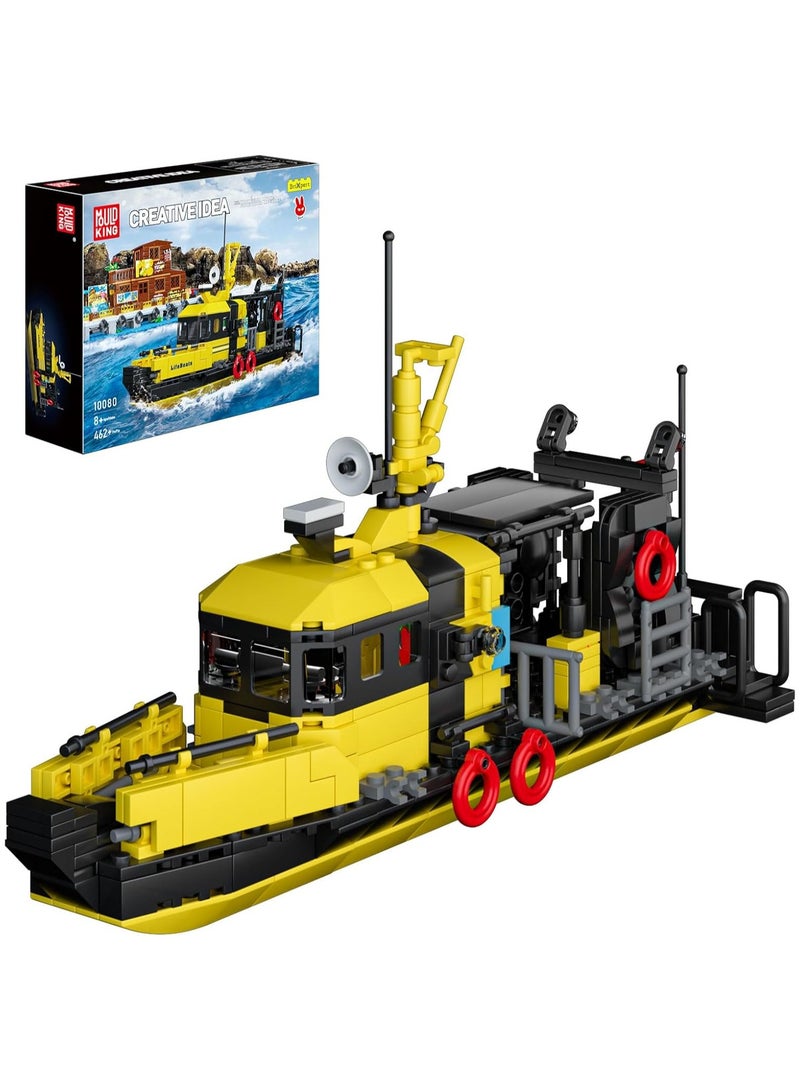 mould king Ocean Explorer Ship Building Kits, City Boat Model,fishing-boat building set， House Decor for Boys and girls to Play, Block Set Compatible with Most Brands, Gift for 8+ Years Old Kids and Adult 10080（462 Pcs）  - Image 1