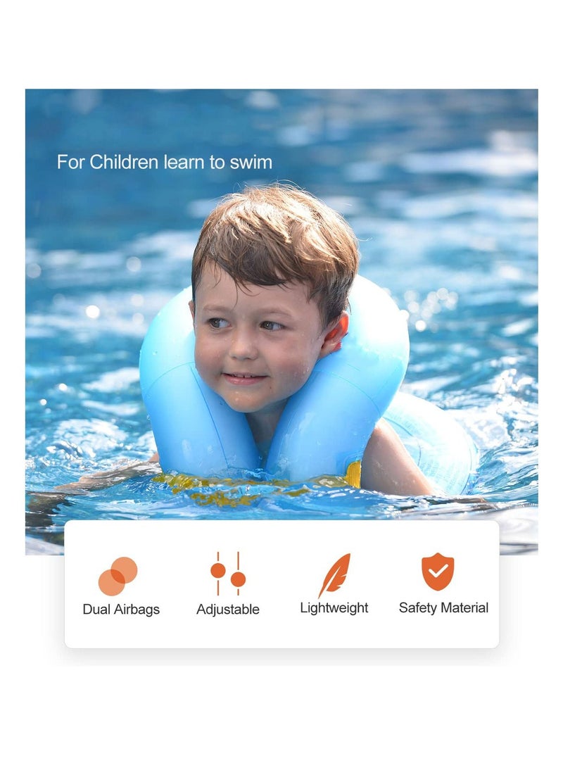 واي آند دي Swim Vest, for Kids 30-90 lbs 4-10 Years Old Inflatable Swimming Floaties with Adjustable Safety Buckle & Dual airbags Boys Girls Water Vest Pool Beach Lake Ocean - Image 2