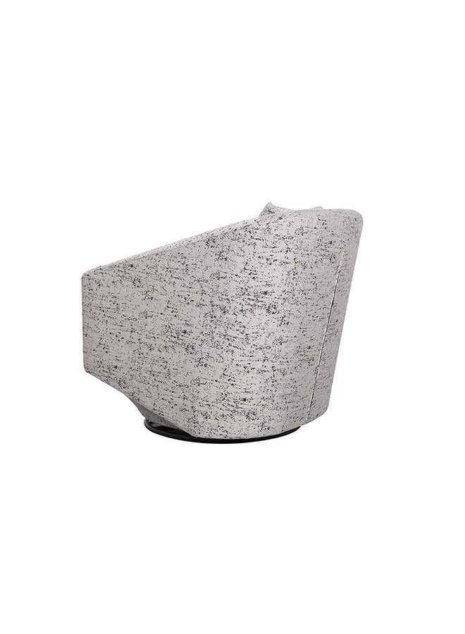 DANUBE HOME Napoleon 1 Seater Fabric Accent Chair Accent Chair Modern Design One Seat Sofas Comfortable Living Room Seating Furniture For Home L 78 x W 85 x H 79 cm Grey - Image 5
