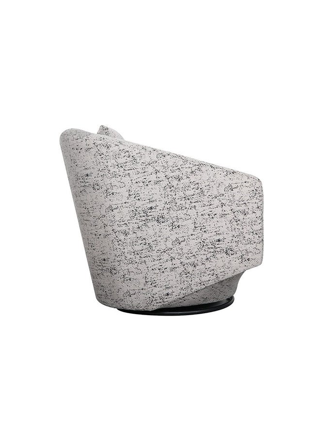 DANUBE HOME Napoleon 1 Seater Fabric Accent Chair Accent Chair Modern Design One Seat Sofas Comfortable Living Room Seating Furniture For Home L 78 x W 85 x H 79 cm Grey - Image 3